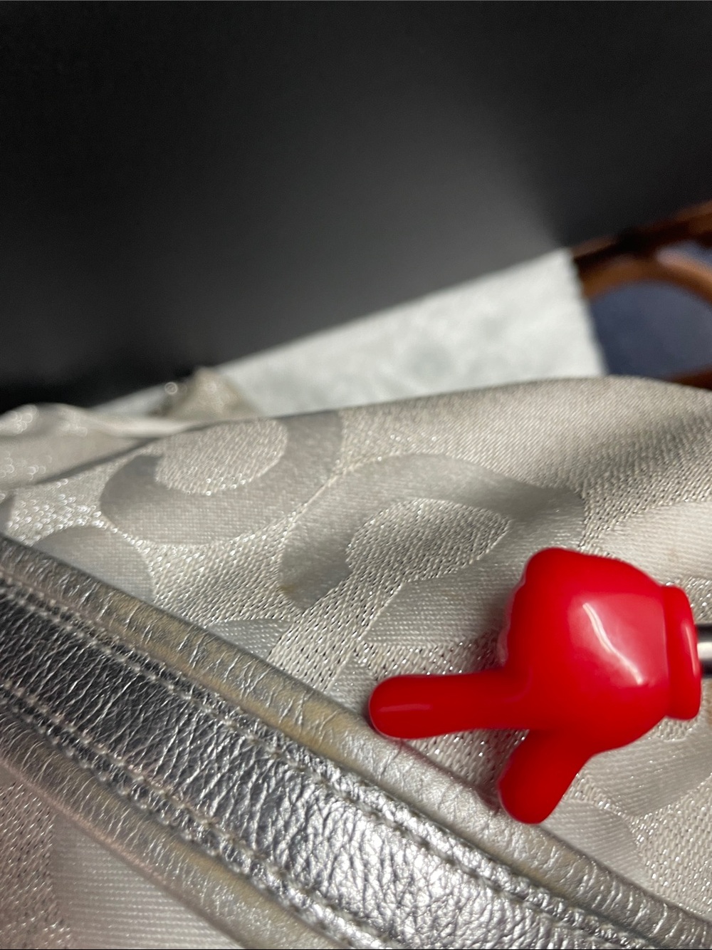 Coach Poppy ‘Glam’ Metallic Tote - Picture 10 of 17